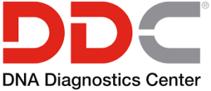 DNA Diagnostics Center logo, DDC logo